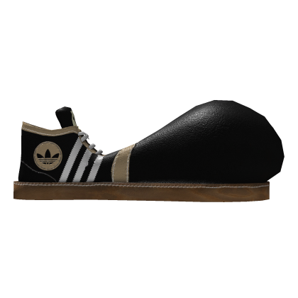 Adidas x WhoseTrade Vintage Black Clown Shoes - R - Roblox
