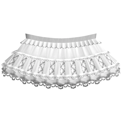 ^,…,^ emo white vkei grunge goth skirt