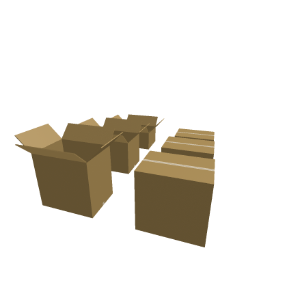 Cardboard boxes prop