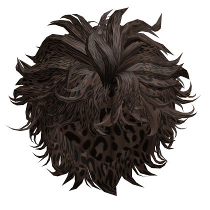 Stylish Slicked Back Mullet (Brown Leopard) Roblox item