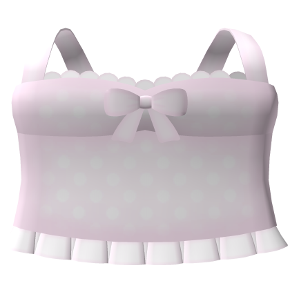 ♡ . cute pink dainty polka top