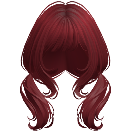 Sweet Swirly Pigtails Red Roblox item