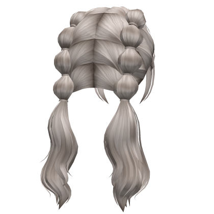 Preppy Bubble Braided Wavy Pigtails (Ash Blonde) thumbnail
