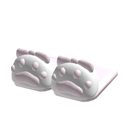 cutie paw slippers in white n pink ♡ | Roblox Item - Rolimon's