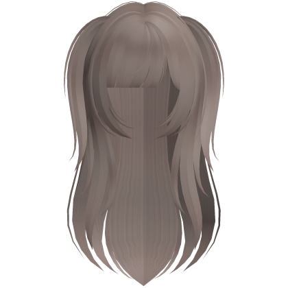  ♡‿ . messy long emo hair in milk tea Roblox item