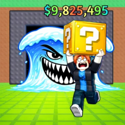 Salta para picar los lucky blocks!