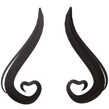 cute long heart back ribbons dark brown