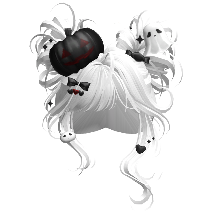 Spooky Halloween Pumpkin Buns  (White)