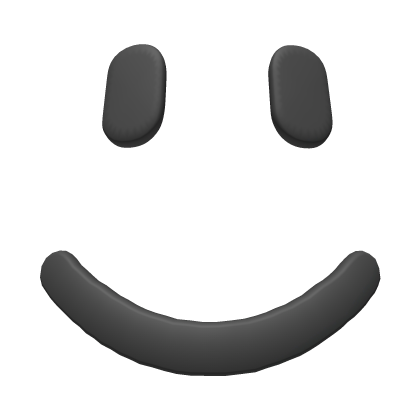 Grey Smile Face (3D) Roblox item