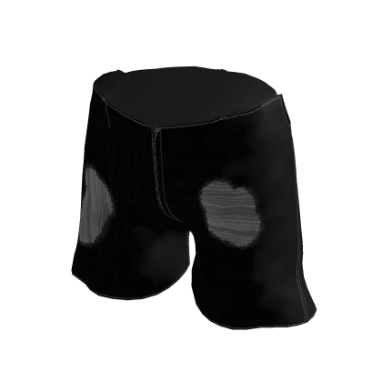 Black ripped shorts roblox hot sale