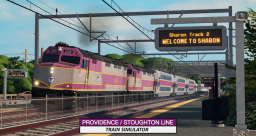 [ŚNIEG!] MBTA Providence Line Train Sim