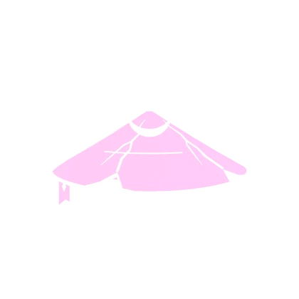 Glowing Ronin Hat Pink White Roblox item render