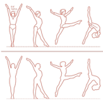 Tiny tumble gymnastics team