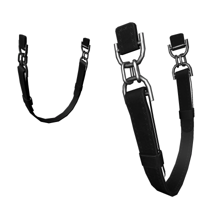 Black Waist Suspender Straps 1.0 thumbnail