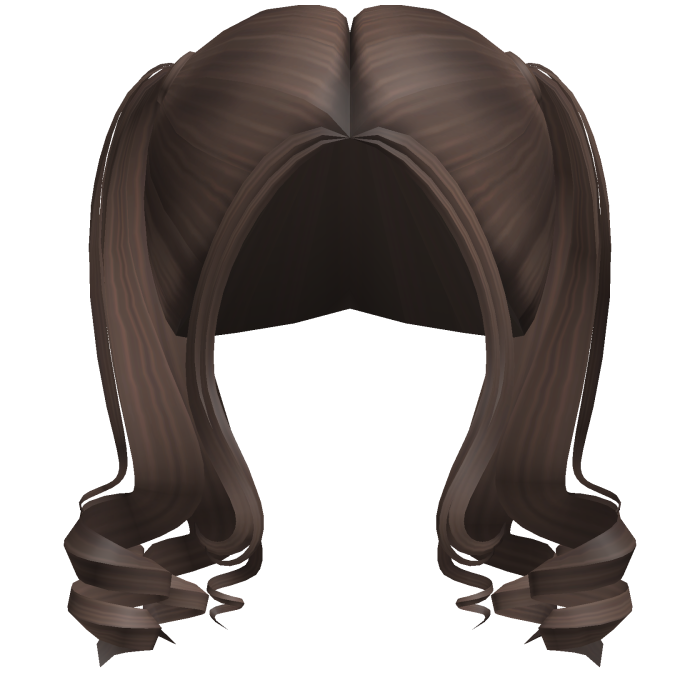 -',ৎ Curly Short Fairytale Pigtails in Brown