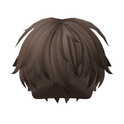 Brown Messy Fluffy Boy Hair Roblox item