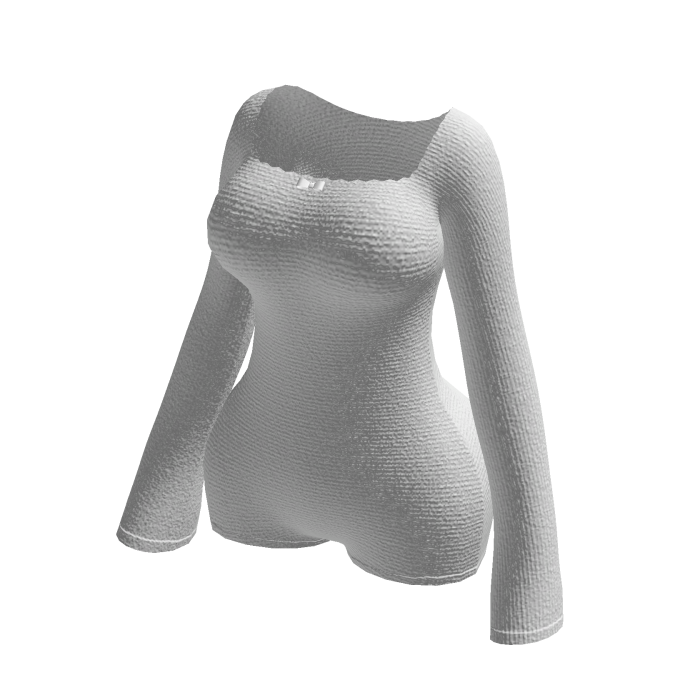 White Sleeved Bodysuit