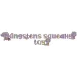 kingstens squeaky toy headsign