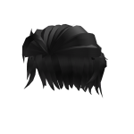 Black Messy Half Bun