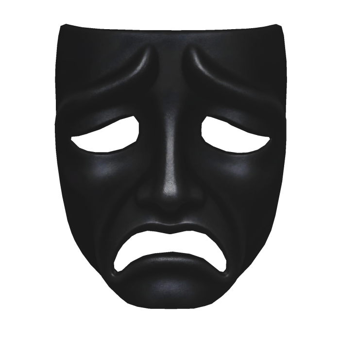 Black Tragedy Mask
