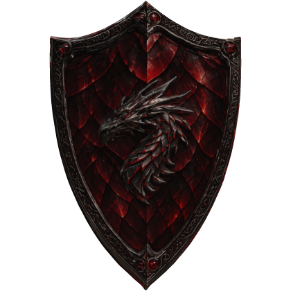 (In Group Store) Crimson Scales Dragon shield