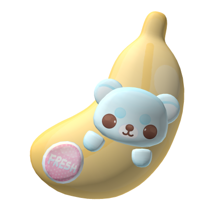 Fresh Blue Banana Bear BackPlush >-<
