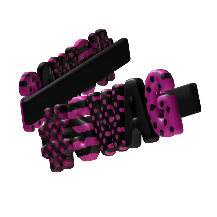 Pink " SWAG " hairclips V2