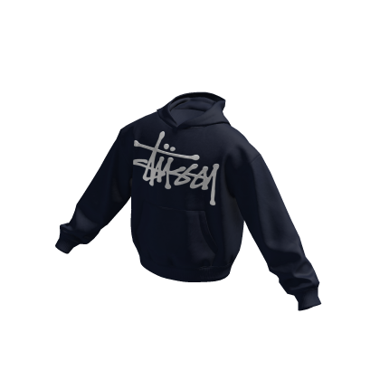 Designer Stussy Hoodie Blue thumbnail
