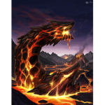 Dragon Made Of Lava