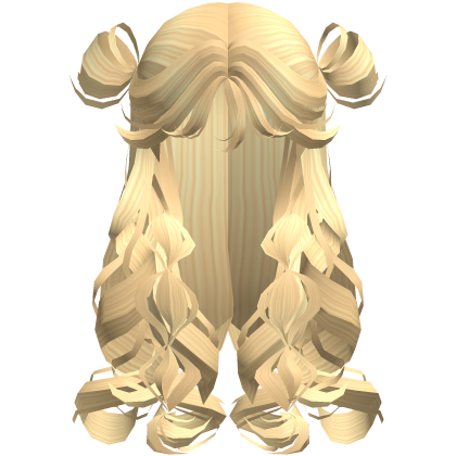 Curly Poofy Princess Doll Hair Light Yellow Blonde Roblox item