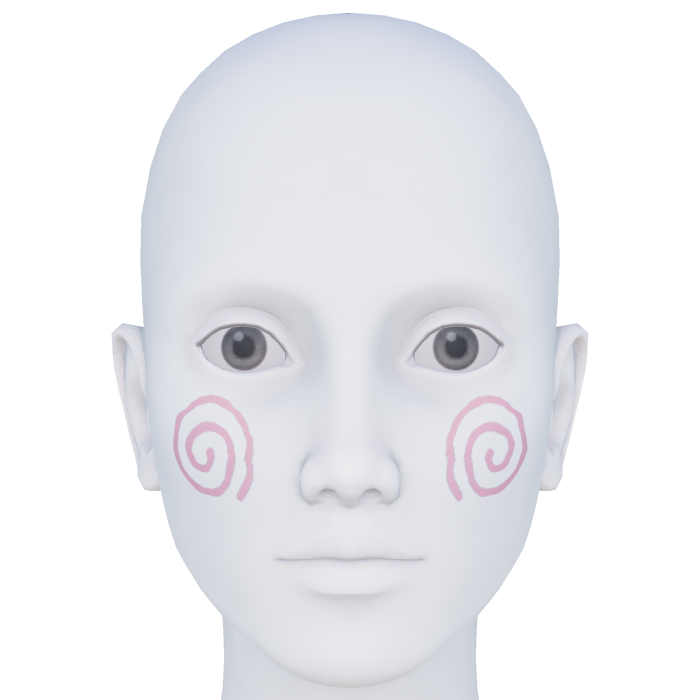 Swirl Face Makeup