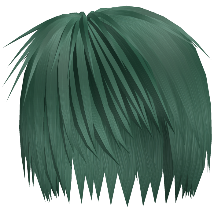 Emo Razor Cut Layered Hair (Green)
