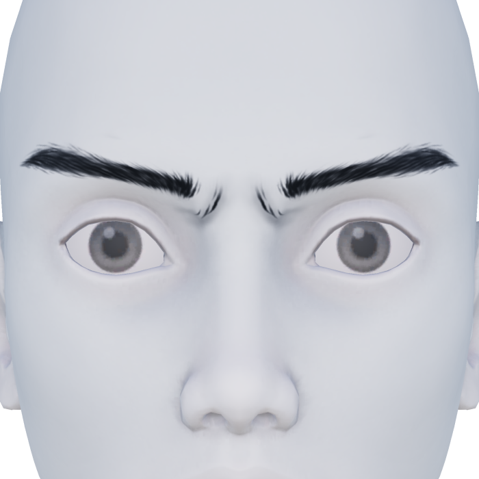 Angry Male Eyebrows