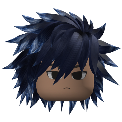 Spiky Layered Anime Hair (Navy/Blue)