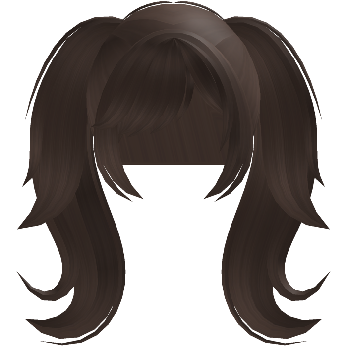 ♡﹒adorable spikey emo goth brown pigtails