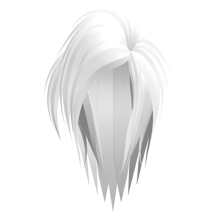 Emo Gyaru Teased Big Yamanba Hair in White