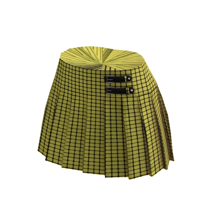 Yellow plaid skirt roblox top