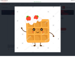 Queen Kawaii waffle