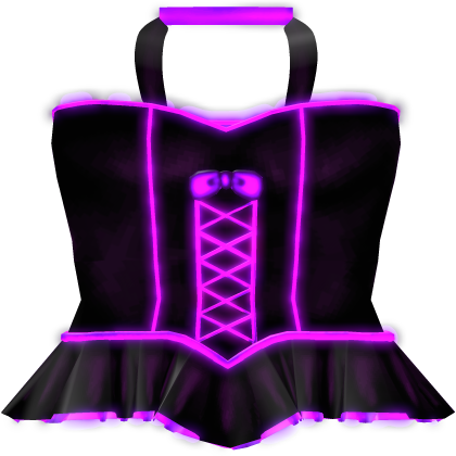 ♡ [ GLOWING ] cute witch purple dress emissive Roblox item