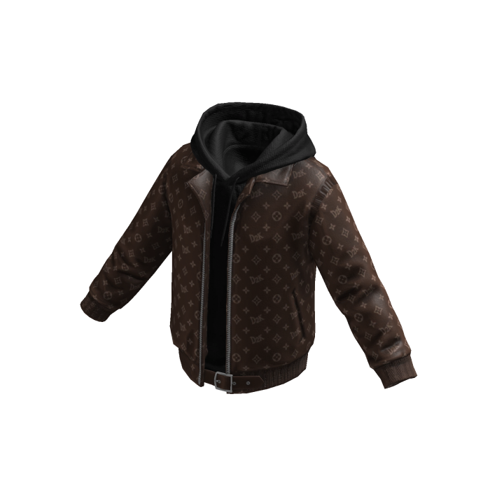 Brown D2K Jacket w/ Hoodie