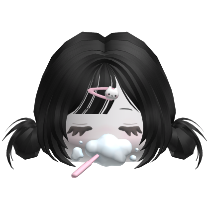 Cute Toothbrushing Girl Pigtail Hair🪥 Roblox item