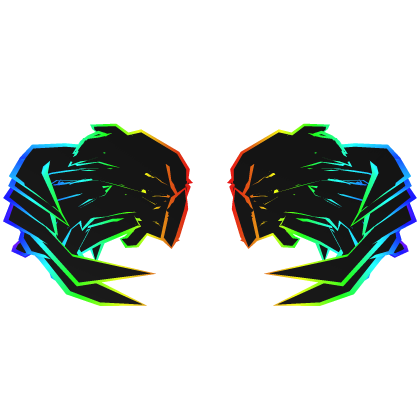 Rainbow Cartoony Wings
