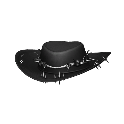 Black Silver Thorn Cowboy Hat