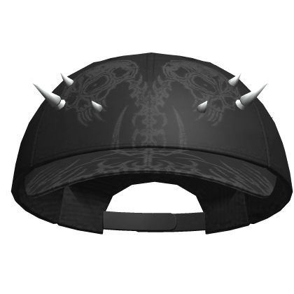 Dual Skeleton Skater Cap Black