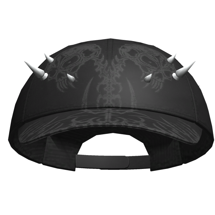 Dual Skeleton Skater Cap Black