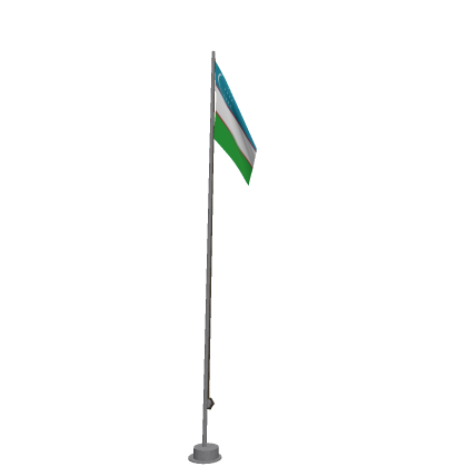 Waving Uzbekistan Flag