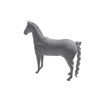 Braided Horse Base with flowers