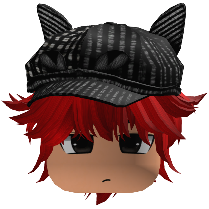 Messy Fluffy Emo Y2K Boy Hair VKAI red CAT