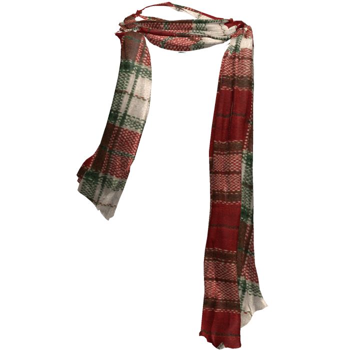 Cozy Winter Christmas Autumn Scarf in Green Beige