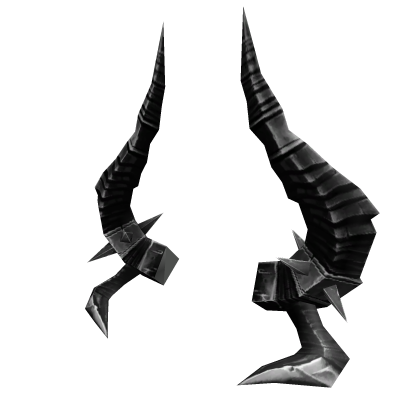 GUNMETAL HORNS OF KNIGHT Roblox item